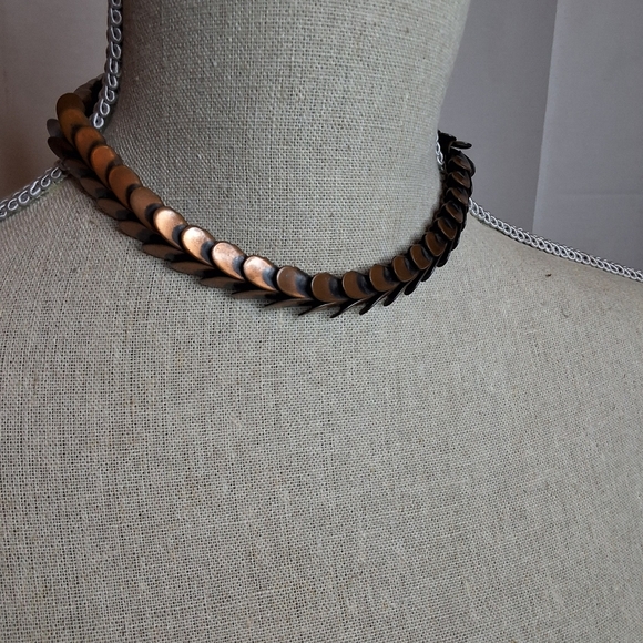 Rare Vintage Frank Rebajes Copper Necklace and Bracelet Set - Picture 5 of 15